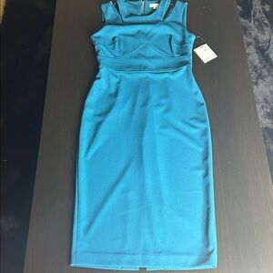 Calvin Klein Sleeveless Teal Dress